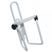 BOTTLE CAGE- NEWTON N1 ALUMINIUM / anti-vibration pads - WHITE - ON CARD 3700948073605