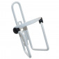 BOTTLE CAGE- NEWTON N1 ALUMINIUM / anti-vibration pads - WHITE - ON CARD 3700948073605