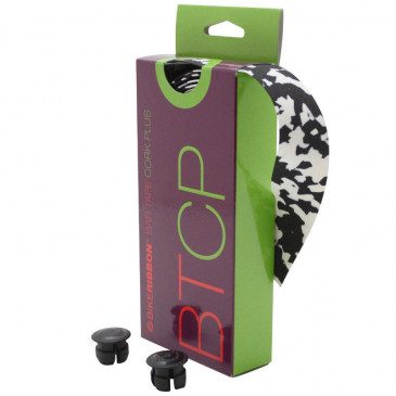 HANDLEBAR TAPE- BIKERIBBON CORK PLUS BLACK/WHITE 8027312000490