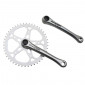 CHAINSET FOR URBAN BIKE- STRONGLIGHT SL55 -ALUMINIUM- -SILVER- 170mm 46T. CHAIN 2.38 (TAPERED SQUARE 115mm) 3700223707362