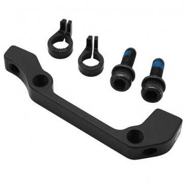 DISC BRAKE ADAPTOR - SHIMANO - FOR MTB --FRONT 180mm - TO FIT A POSTMOUNT CALIPER ON AN INTERNATIONAL STANDART FORK 4524667108146