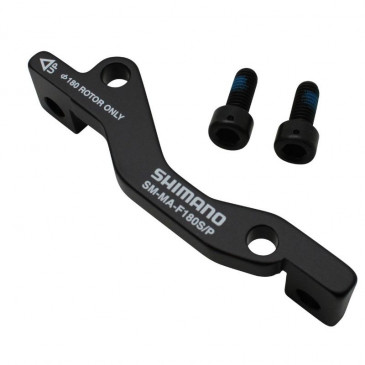 DISC BRAKE ADAPTOR - SHIMANO - FOR MTB --FRONT 180mm -TO FIT A STANDARD CALIPER ON A POST-MOUNT FORK 4524667283447