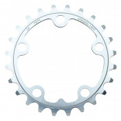 CHANRING FOR ROAD BIKE- 5 arms - 24T. Ø74 TRIPLE SILVER -ALUMINIUM- 7075 STRONGLIGHT 9/10 Speed 3700223708826