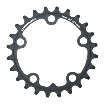PLATEAU ROUTE 5BRA D.74 STRONGLIGHT 24DTS TRIPLE NOIR ALU 7075 9/10V. 3700223715046