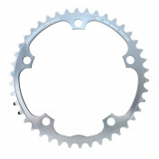 CHANRING FOR ROAD BIKE-5 arms- 42T. Ø135 CAMPAGNOLO "INNER" SILVER -ALUMINIUM- 7075 STRONGLIGHT (SQUARE TAPPERED) 9/10 Speed 3700223700554