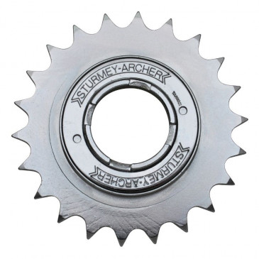 ROUE LIBRE 1V. SUNRACE / STURMEY ARCHER 22D. ARGENT CHAINE 3.30 - 1/2"x1/8" (EN BOITE)