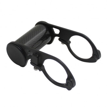 SUPPORT COMPTEUR CARBONE POUR CINTRE 31,8mm NOIR 32g (LARGEUR 45mm ET DIAMETRE 25mm) 3700948043684