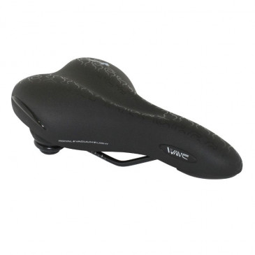 SELLE ROYAL LOOKIN TREKKING MODERATE GEL VISIBLE AVEC PROTECTION LATERALE ET ELASTOMERE NOIR 269x198mm 620g 8021890578990