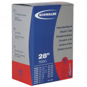 CHAMBRE A AIR VELO 700 x 28-45 / 27x1 1/4 SCHWALBE VALVE PRESTA OBUS DEMONTABLE 40mm TOUT ALU (SV17)