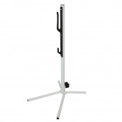 PRESENTOIR/SUPPORT 1 VELO PIED DEMONTABLE FIXATION SUR BASE ARRIERE BLANC LOBY 3700948204696