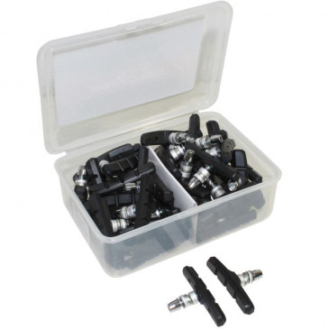 PORTE PATIN FREIN VTT A VIS SYMETRIC NEWTON 70mm NOIR (COFFRET DE 25 PAIRES) 3700948073926