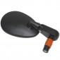 RETROVISEUR VELO GAUCHE OU DROIT NEWTON OVAL REGLABLE FIXATION EXTREMITE CINTRE (MIROIR 11x7 cm) 3700948074022