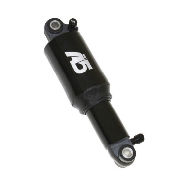 SHOCK ABSORBER FOR MTB - PNEUMATIC-ADJUSTABLE-ALUMINIUM-BLACK- TRAVEL: 40mm - EYE Ø 8mm (EYE TO EYE 165mm)