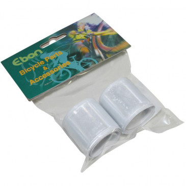 BRASSARD DE SECURITE P2R POUR BRAS OU JAMBE BLANC REFLECHISSANT L330x35mm (PAIRE) 3700948041147