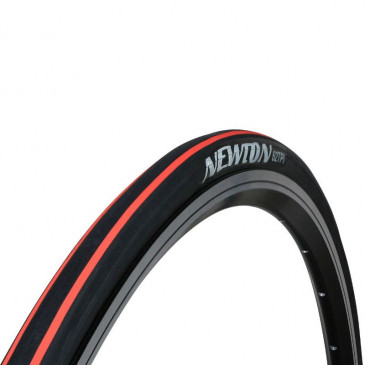 TYRE FOR ROAD BIKE 700 X 23 NEWTON E-01 BLACK - RED STRIPE-FOLDABLE(23-622) 3700948072790