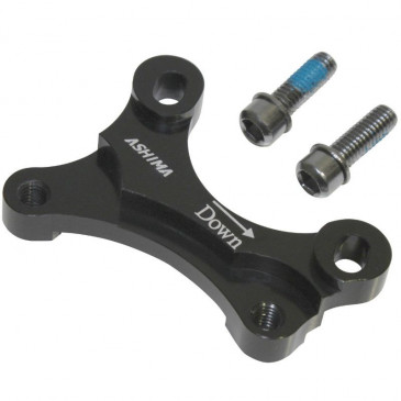 ADAPTATEUR / REHAUSSE FREIN A DISQUE VTT INTERNATIONAL AVANT / ARRIERE BRAKCO ETRIER 160mm SUR FOURCHE DISQUE 180mm ET CADRE DISQUE 160mm 4712831651417