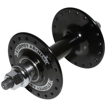 WHEEL HUB- FRONT FOR ROAD BIKE- STURMEY ARCHER BLACK 36 spokes-. FOR FIXIE 4710944231113