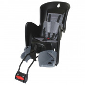 CHILD SEAT-REAR- POLISPORT RECLINABLE FOR FRAME- BILBY RS BLACK+GREY CUSHION (9 > 22Kgs) APPROVED EN 14344 5604415025822