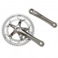 CHAINSET FOR ROAD BIKE- SUNRACE R80 - 8/9 Speed -SILVER- 170mm 52-42 (TAPERED SQUARE) 4710944231182