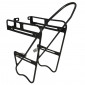 LUGGAGE RACK-FRONT- ON STAYS- ZEFAL RAIDER FRONT ALUMINIUM-BLACK ADJUSTABLE - COMPATIBLE TELECOPIC FORK/DISC BRAKE (18kg MAX LOAD) 3420587510018