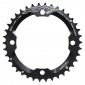 CHAINRING FOR MTB-FOR DOUBLE- 38T. Ø120 -4 arms- FOR SRAM X0-XX OUTER BLACK -ALUMINIUM- MICHE 8056772579406