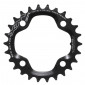 CHAINRING FOR MTB-INNER FOR DOUBLE- 26T. Ø80 FOR SRAM X0-XX "INNER" BLACK -ALUMINIUM- MICHE -4 ARMS- 8056772579437