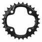CHAINRING FOR MTB-INNER FOR DOUBLE- 28T. Ø80 FOR SRAM X0-XX "INNER" BLACK -ALUMINIUM- MICHE -4 ARMS-- 8056772579444