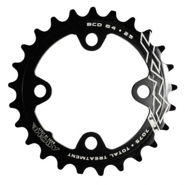 PLATEAU VTT 4BRA D.64 MICHE 25DTS INTERIEUR TRIPLE/DOUBLE NOIR 8058258290843