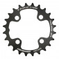 CHAINRING FOR MTB 24T. Ø64 2X10 "INNER" BLACK STRONGLIGHT -4 ARMS- SRAM XO+SHIMANO (EXCEPT XT/XTR) NON THREADED - thickness 3,5mm 3700223710904