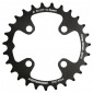 CHAINRING FOR MTB 27T. Ø64 2X10 "INNER" BLACK STRONGLIGHT -4 ARMS- SRAM XO+SHIMANO (EXCEPT XT/XTR) NON THREADED - thickness 3,5mm 3700223710881