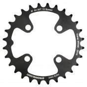 CHAINRING FOR MTB 28T. Ø64 2X10 "INNER" BLACK STRONGLIGHT -4 ARMS- SRAM XO+SHIMANO (EXCEPT XT/XTR) NON THREADED - thickness 3,5mm 3700223710874