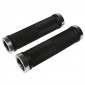 POIGNEE CITY/VTT NEWTON GRIP DIAMANTS NOIR DOUBLE COLLIER CHC ARGENT L130mm (PAIRE) 3700948073339