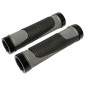 POIGNEE CITY/VTT NEWTON BI-MATIERE NOIR/GRIS DOUBLE COLLIER CHC NOIR L130mm (PAIRE) 3700948073315
