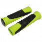 HAND GRIPS FOR MTB- NEWTON DUAL COMPOUND- GREEN/BLACK L130mm (PAIR)