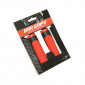 POIGNEE VTT NEWTON BI-MATIERE ROUGE/NOIR L130mm (PAIRE) 3700948073407