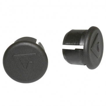 HANDLEBAR END PLUG- FOR ROAD BIKE- VELOX BLACK (PAIR ON CARD) 3660429514044