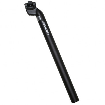 SEATPOST FOR MTB - ZOOM -ALUMINIUM- BLACK Ø. 27.2 L350mm (WITH STAINLESS SCREWS)