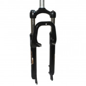 FOURCHE VTC 28 " ZOOM MISERA RESSORT NOIR REGLABLE/BLOCABLE DEB. 50MM PIVOT LISSE 1''1/8-28,6 LONGUEUR 300mn EXTERIEUR COMPATIBLE V-BRAKE/DISQUE 3700948042137