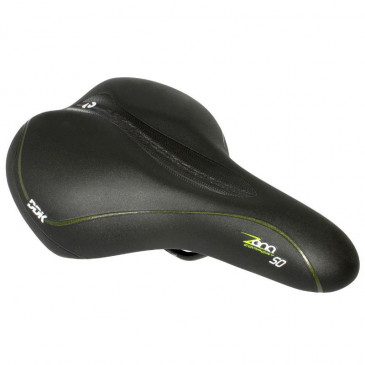 SELLE NEWTON CITY CONFORT FLUIDY FEMME NOIR MODERATE 270x195mm RAIL ACIER NOIR AVEC SHOK ABSORBER 3700948075586