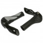 HAND GRIPS FOR MTB- HAFNY BLACK/GREY WITH INTEGRATED BAR-ENDS 130mm (PAIR)