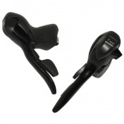 LEVIER/MANETTE ROUTE PATIN MICROSHIFT 7V. TRIPLE ALU NOIR COMPATIBLE SHIMANO (PAIRE SACHET POUR ATELIER) 3700948075272