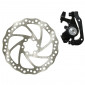 FREIN A DISQUE VTT MECANIQUE AR (ETRIER + DISQUE) 160mm POST MOUNT + ADAPTATEUR INTERNATIONAL COMPATIBLE AR 160mm et VA 180mm 3700948042182