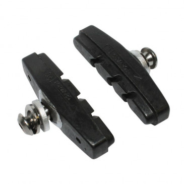 BRAKE PADS FOR ROAD BIKE/FIXIE NEWTON THREADED STUD - BLACK (1 PAIR)