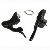 LEVIER/MANETTE ROUTE PATIN CAMPAGNOLO 10V. VELOCE NOIR DOUBLE AVEC TRANSMISSIONS (PAIRE) 8056734286700