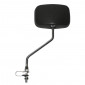 MIRROR FOR BICYCLE-LEFT/RIGHT- NEWTON RECTANGLE SHAPED-BLACK- ON HANDLEBAR Ø22,2mm - STEM L. 190mm (DIMENSIONS 11cm x 8 cm) 3700948074039