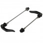 QUICK RELEASE SKEWER- FOR MTB/ROAD BIKE - REAR+FRONT- NEWTON - BLACK (FOR LARGE CARBON FRAME) (SET 2 PIECES)