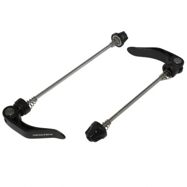 QUICK RELEASE SKEWER- FOR MTB/ROAD BIKE - REAR+FRONT- NEWTON - BLACK (FOR LARGE CARBON FRAME) (SET 2 PIECES)