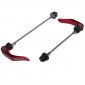 QUICK RELEASE SKEWER- FOR MTB/ROAD BIKE - REAR+FRONT- NEWTON -RED (FOR LARGE CARBON FRAME) (SET 2 PIECES)