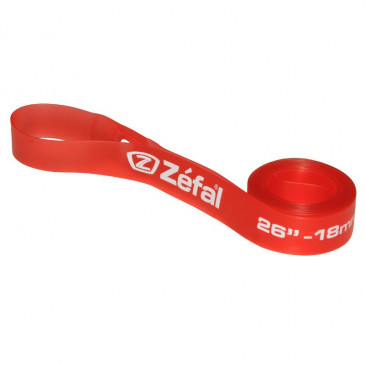 FOND DE JANTE ZEFAL VTT 26X18 ROUGE HAUTE PRESSION (VENDU A L'UNITE EN VRAC) 3420580003555