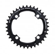 CHAINRING FOR MTB- Ø104 - 4arms-FOR DOUBLE- 36T. Ø104 2X10 OUTER BLACK STRONGLIGHT . 10 Speed SHIMANO (EXCEPT XT/XTR) NON THREADED- Thickness 5 mm 3700223713370